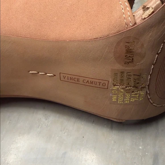 Vince Camuto Kellianna Tan Leather Gladiator Heels | Size 7.5 | NEW - Picture 2 of 8